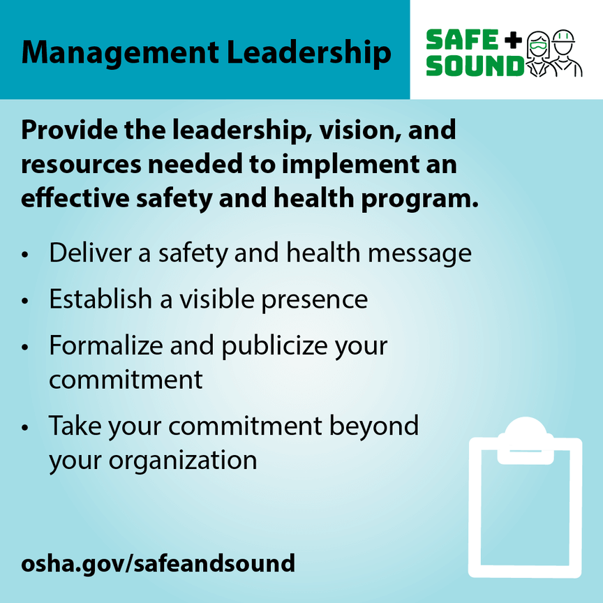 Safe & Sound Week - Management Leadership