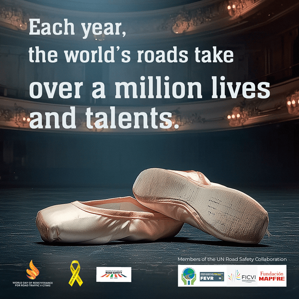 World Day of Remembrance for Traffic Victims - Ballet Shoes, lives lost